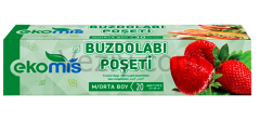 Ekomis Orta Boy Buzdolabı Poşeti 20'li 5 Paket 24 x 38 CM