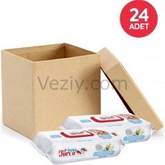 Baby Turco Beyaz Sabun Kokulu Islak Havlu Mendil 24X90