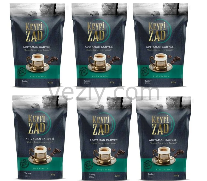 Keyfi Zad 8 Karışımlı Osmanlı Kahvesi 200 Gr x 6 Adet