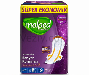 Molped Super Night Süper Gece Hijyenik Ped 16 Adet